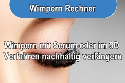 Preisrechner für Wimpern Kosten, Kosmetik, wimpern verlängern